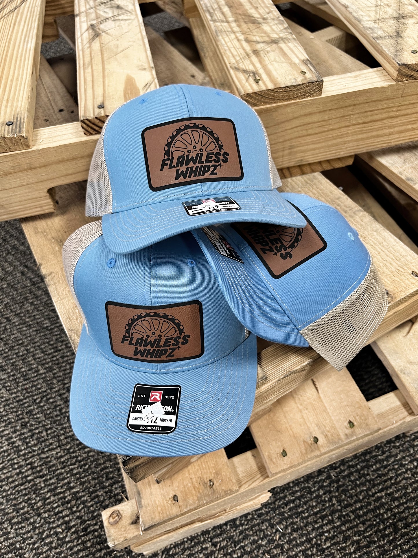 Flawless Square Patch Leather Trucker
