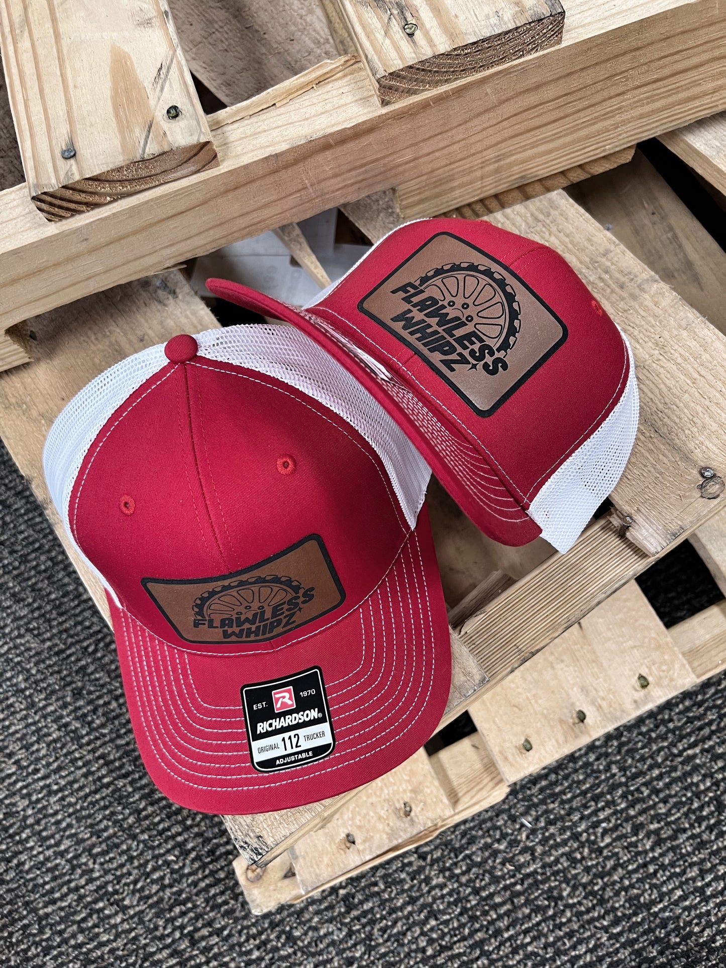 Flawless Square Patch Leather Trucker