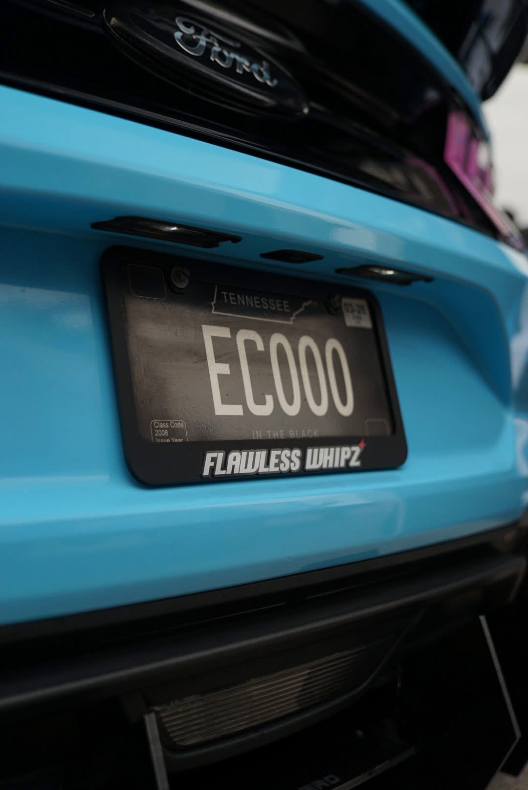 Flawless Whipz License Plate Frame