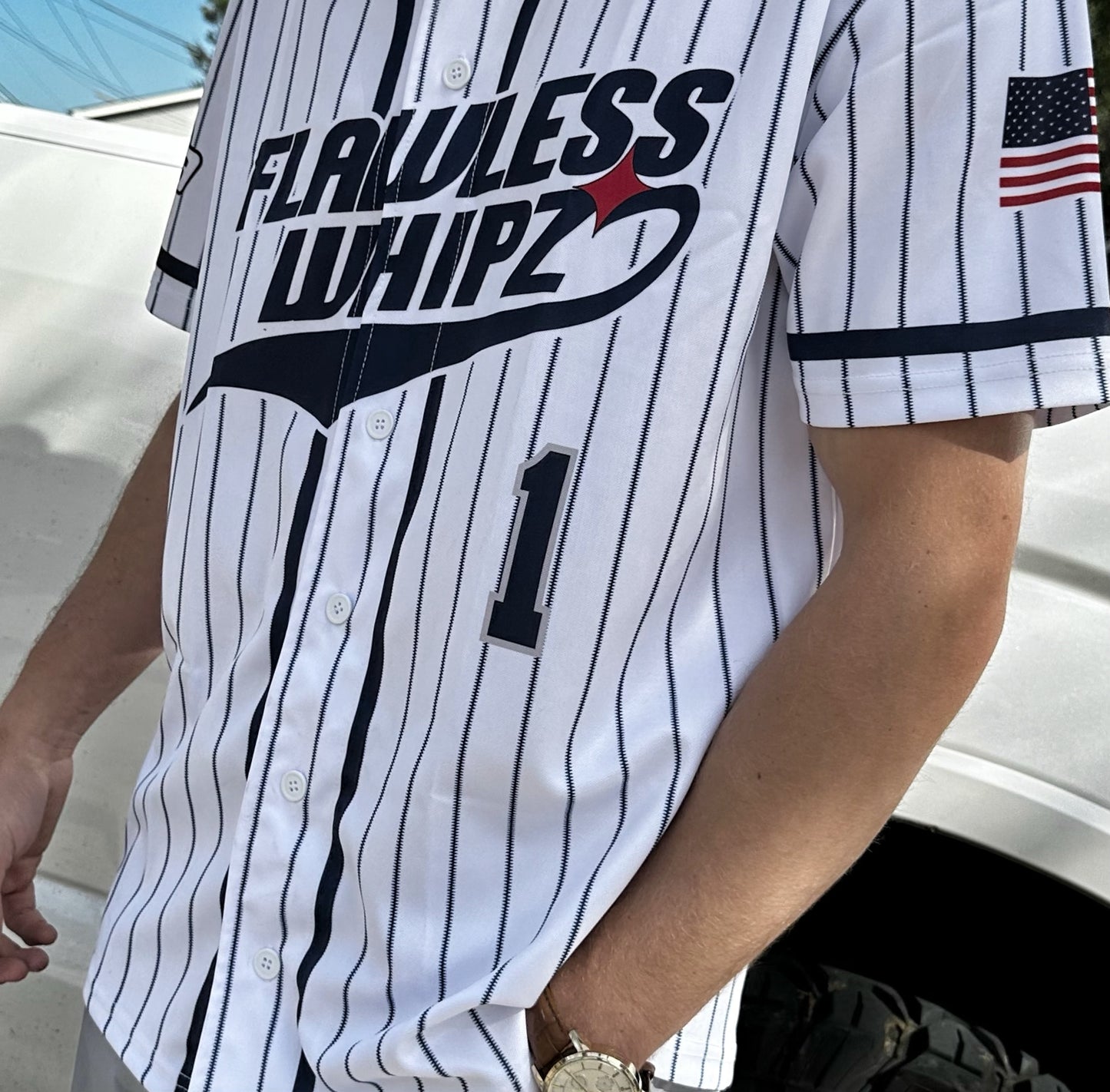 SALE* Flawless Striped Jersey (Navy)