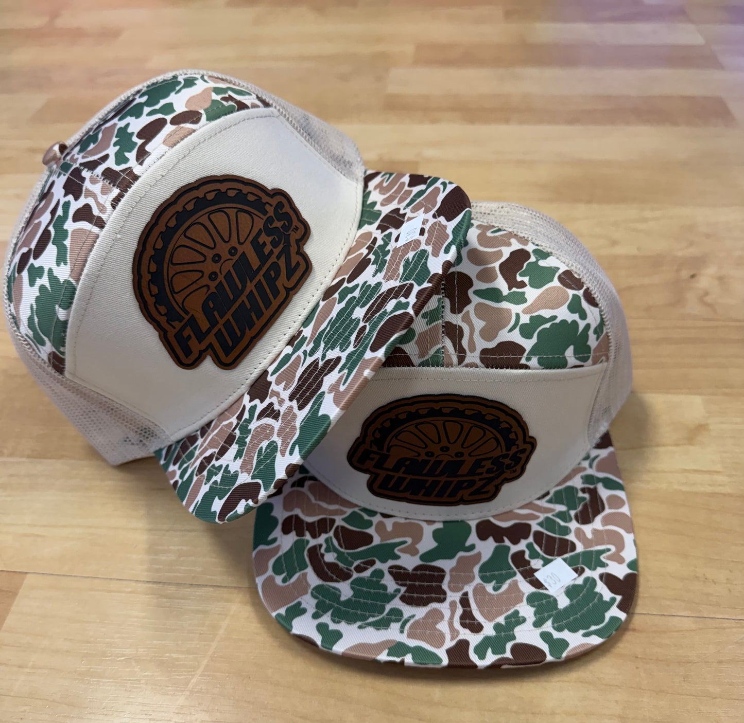 Flawless 7 Panel  (Camo Edition)  Wheel Logo