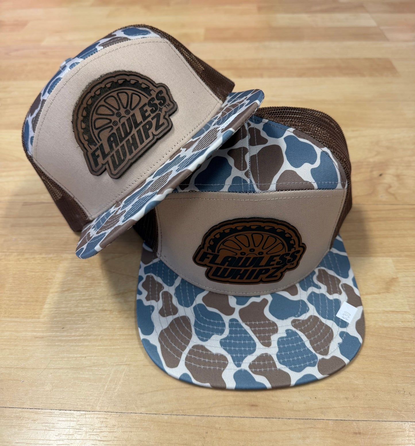 Flawless 7 Panel  (Camo Edition)  Wheel Logo