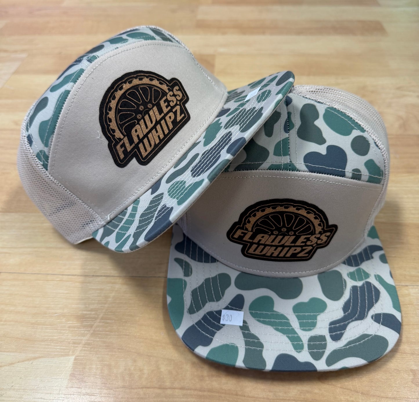 Flawless 7 Panel  (Camo Edition)  Wheel Logo