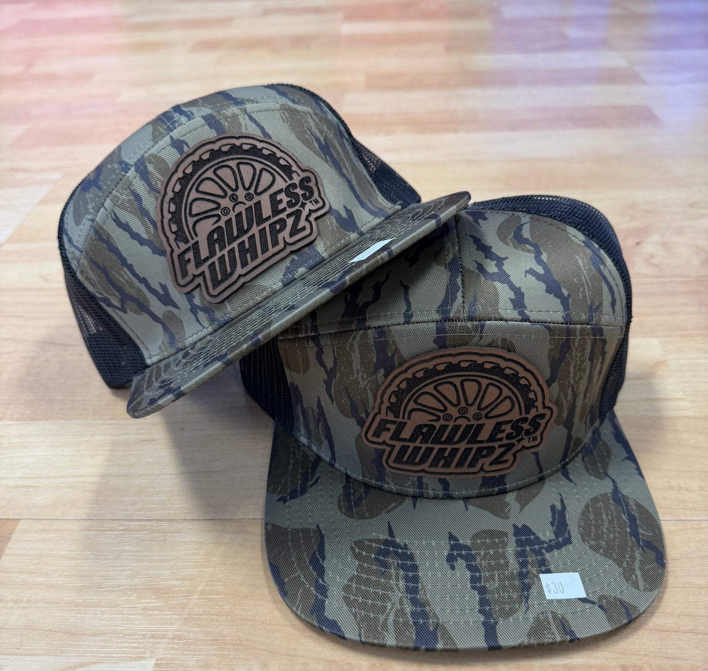 Flawless 7 Panel  (Camo Edition)  Wheel Logo