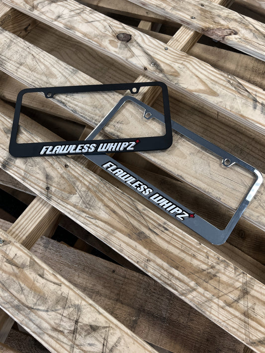 Flawless Whipz License Plate Frame