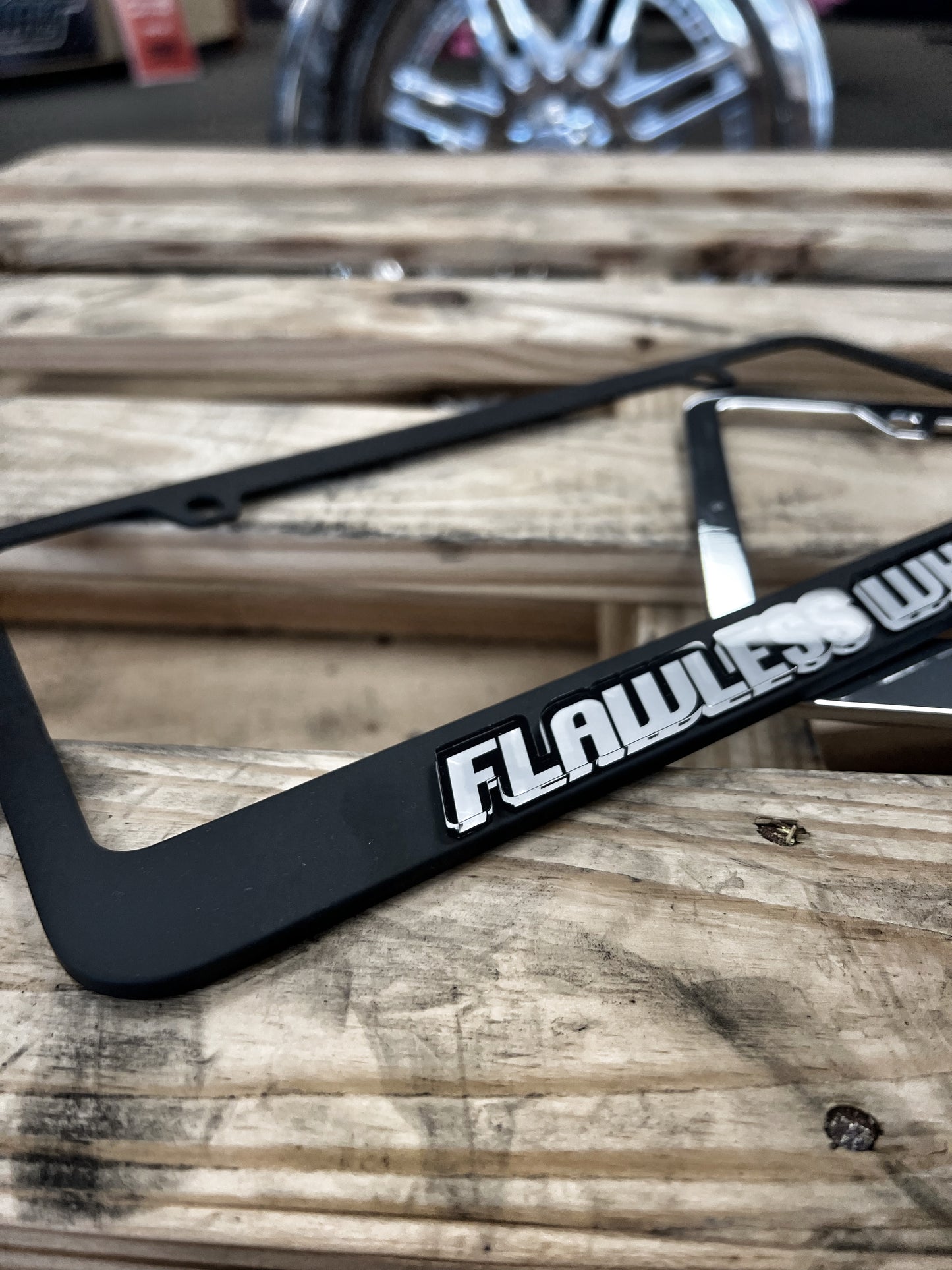 Flawless Whipz License Plate Frame