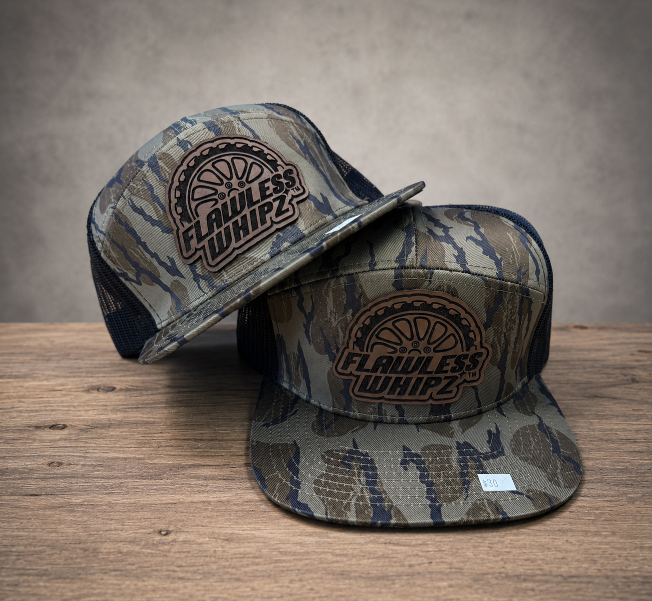 Flawless 7 Panel (Camo Edition)  Wheel Logo