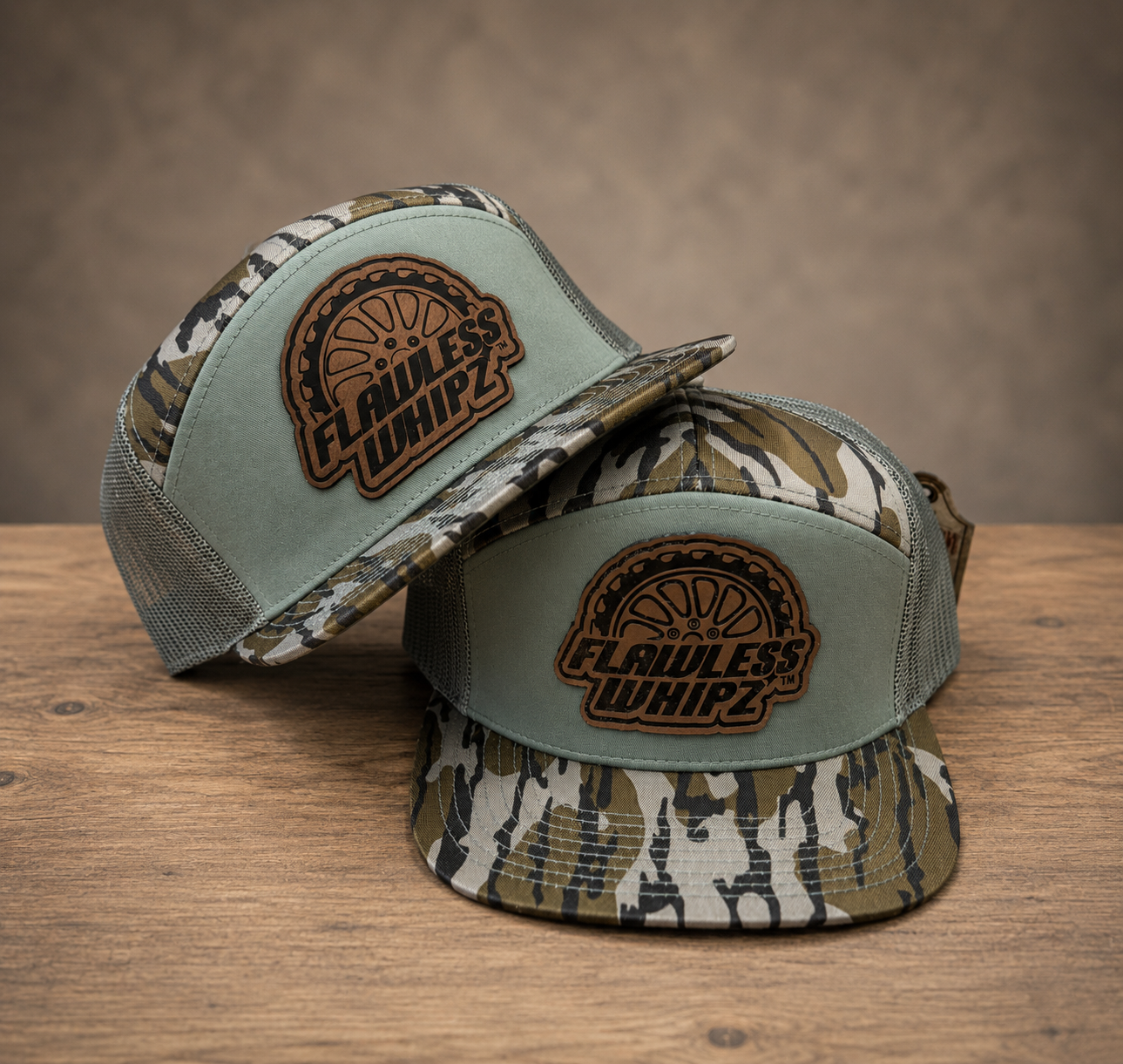 Flawless 7 Panel (Camo Edition)  Wheel Logo