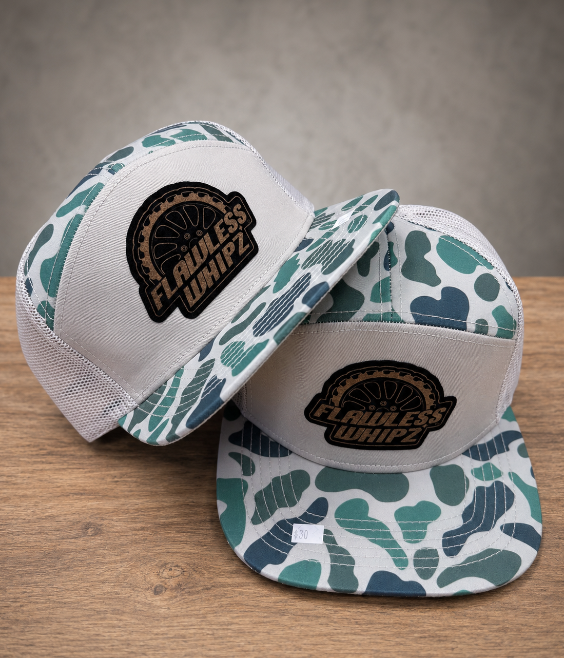 Flawless 7 Panel (Camo Edition)  Wheel Logo