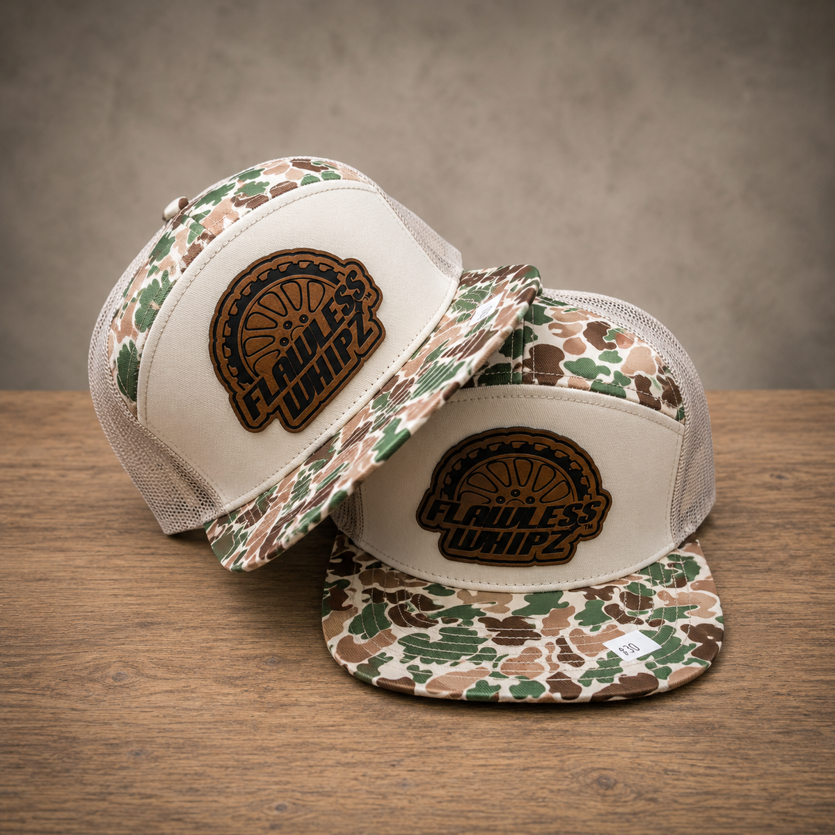 Flawless 7 Panel (Camo Edition)  Wheel Logo