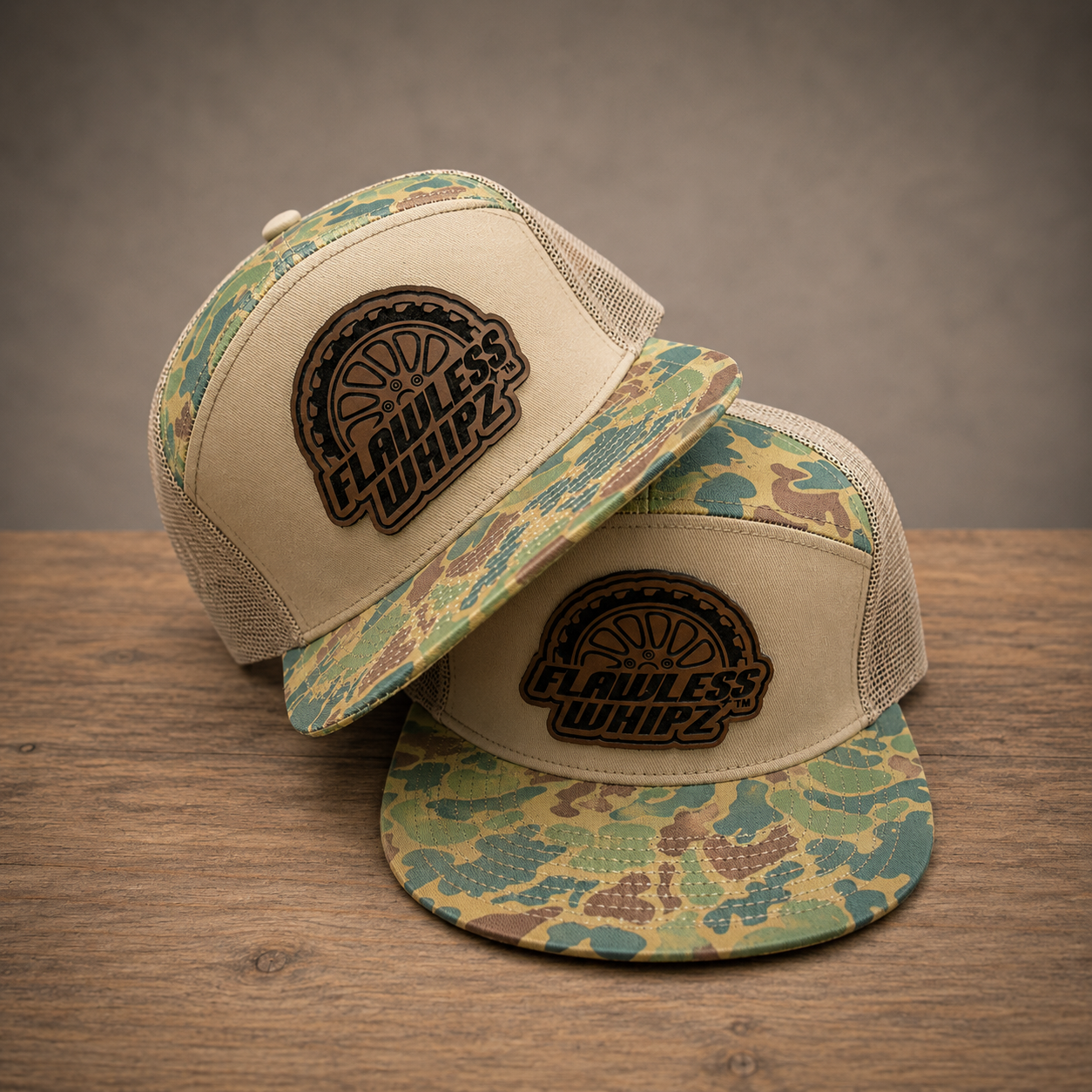 Flawless 7 Panel (Camo Edition)  Wheel Logo