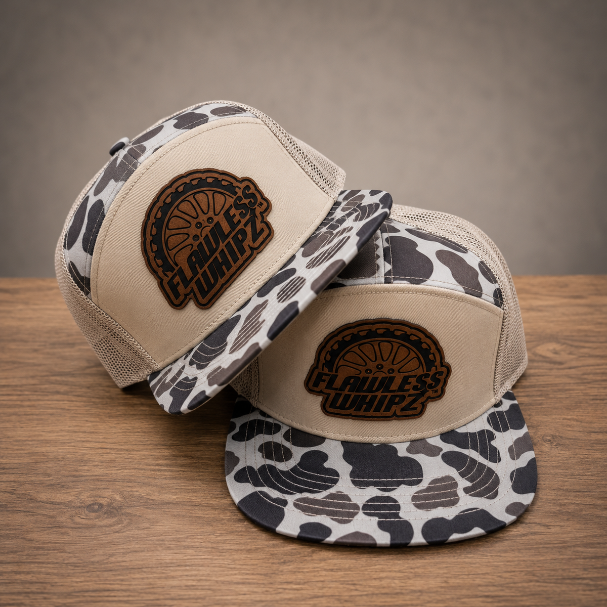 Flawless 7 Panel (Camo Edition)  Wheel Logo