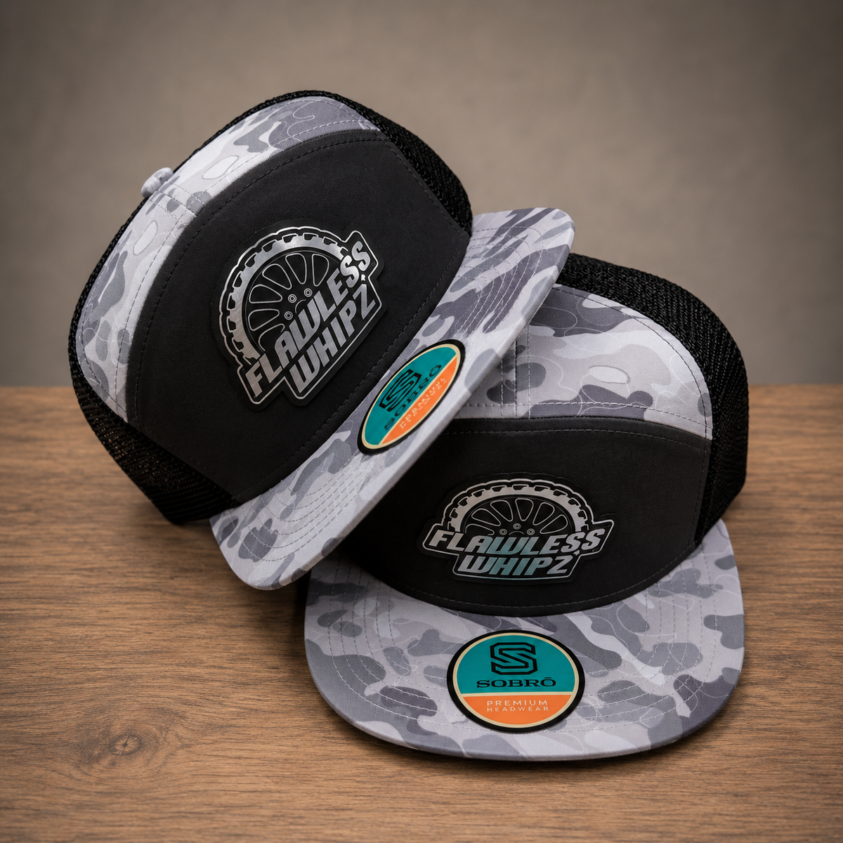 Flawless 7 Panel (Camo Edition)  Wheel Logo