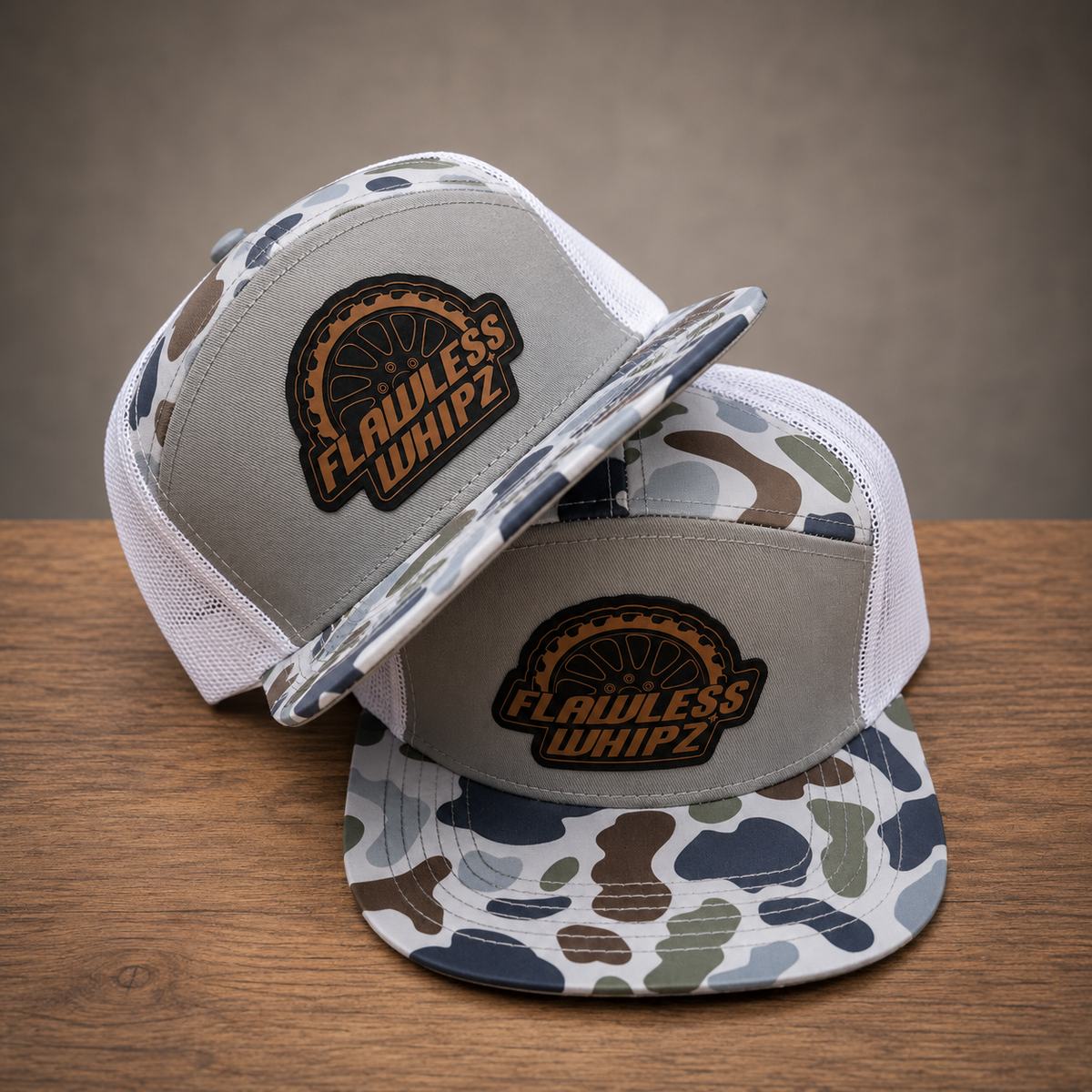 Flawless 7 Panel (Camo Edition)  Wheel Logo