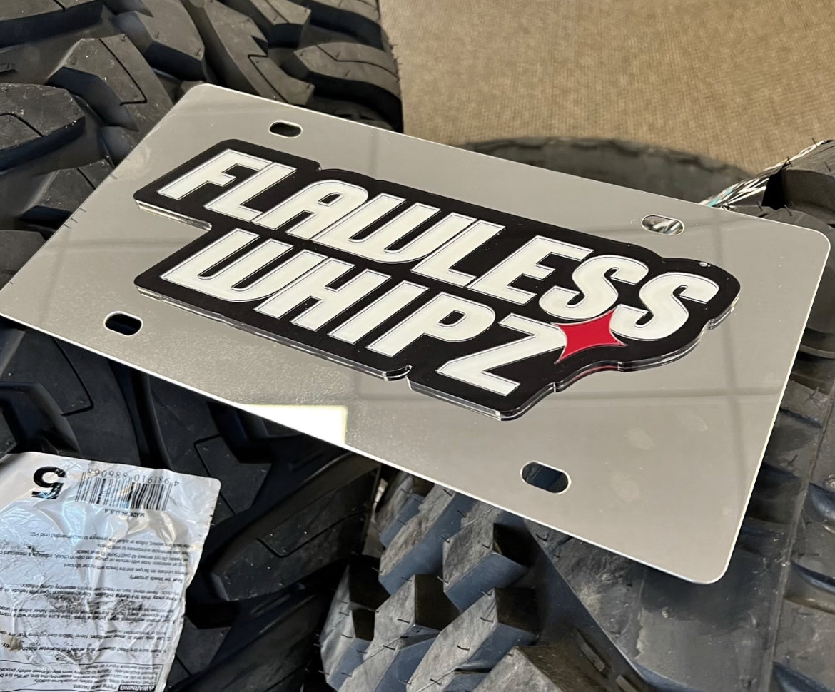 Whipz Stainless Steel Car Tag